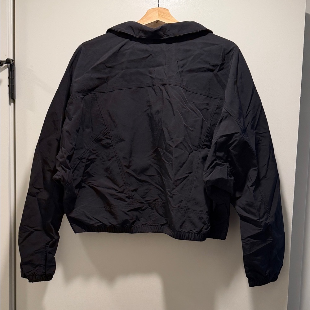 Nike Black Women's Lightweight Bomber Jacket with Swoosh - Picture 2 of 2